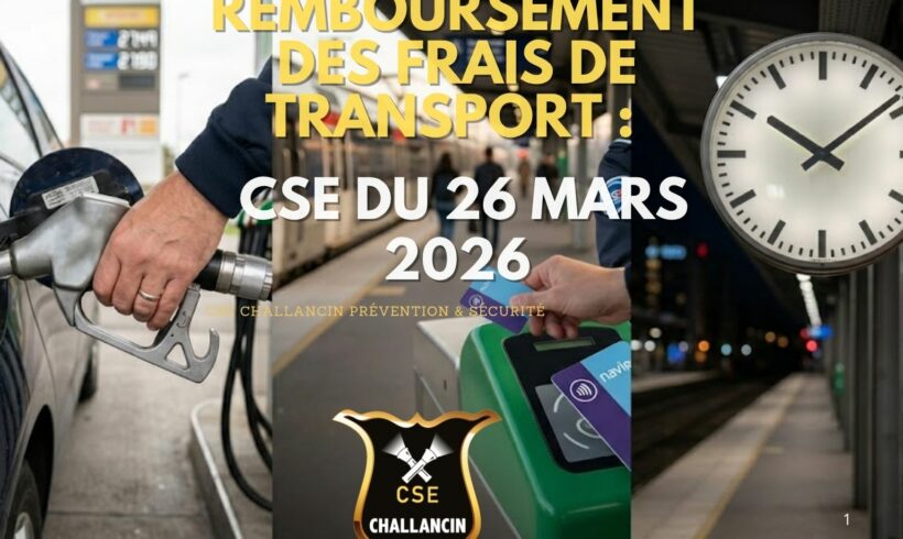 Remboursement des frais de transport