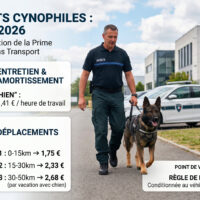 Agents cynophiles : revalorisation de la prime et nouvelles précisions transport