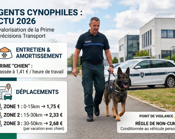 Agents cynophiles : revalorisation de la prime et nouvelles précisions transport